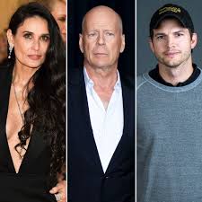 In 2003, she started dating ashton kutcher, and they got married in 2005. Demi Moore On Bruce Willis Ashton Kutcher 5 Nyt Revelations