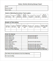 Sales Manager Monthly Report Templates 6 Templates Example Templates Example Sales Report Template Marketing Report Template Sales Template