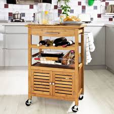 sobuy carrito de cocina estanteria de cocina carrito de servir de bambu de alta calidad l60xp40xa meuble rangement meuble rangement cuisine rangement cuisine
