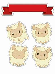 Printables are for personal use only. Baby Sheep Free Printable Cake Toppers Oh My Baby