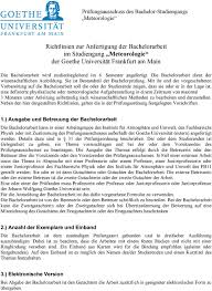 Am trefflichsten lassen sich die bewertungskriterien für eine bachelorarbeit oder masterarbeit anhand praktischer beispiele darstellen. Richtlinien Zur Anfertigung Der Bachelorarbeit Im Studiengang Meteorologie Der Goethe Universitat Frankfurt Am Main Pdf Free Download