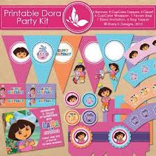 Dora Free Printables Explorer Birthday Party Birthday Party Kits Party Printables Free