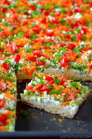 Crescent Roll Veggie Bars Recipe Veggie Bars Recipe Healthy Appetizers Veggie Bars