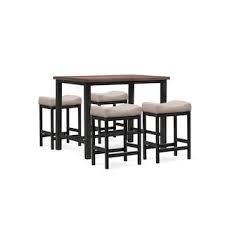 Orlando 6 Piece Power Reclining Sectional With 1 Stationary Chair American Signature Furniture Pub Set Pub Table Sets Pub Table