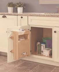 sink base plastic bag door storage