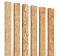 Doghe su pannello HDF 30x270 cm Impiallacciatura di rovere grezzo - tipo C  | Tubefittings.eu