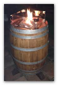 Wine Barrel Fire Wein Fass Mit Feuerstelle Paletten Lounge Fass Weinfass