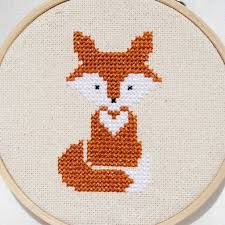 When i do these projects with the girls, i encourage them fill in the white backgrounds with white cross stitch instead of leaving it unstitched. Fox Cross Stitch Pattern Pdf Forest Animals Modern Nursery Counted Cross Stitch Digital Download In 2021 Cross Stitch Animals Cross Stitch Patterns Cross Stitch