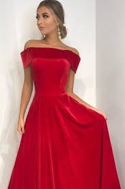 Red Velvet Long Prom Dress 2018 Long Prom Dress Off The Shoulder Prom Dress Formal Evening Dress Gra Formal Evening Dresses Red Prom Dress Prom Dresses Long