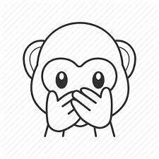 Ape Hands Monkey Monkey Head Primate Speak No Evil Monkey Emoji Icon Download On Iconfinder Photoshop Shapes Emoji Svg Monkey Icon