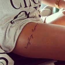 We have 115+ collection of love, moticational quote tattoos ideas & designs in lighthouse with compass tattoo. Little Thigh Tattoo Saying Everything Happens For A Reason Via Tumblr Thigh Tattoos Women Hidden Tattoos Quote Tattoos Placement