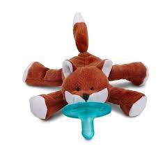 Wubbanub Baby Pacifiers Are Soothie Pacifier Attached To A Plush Fox Fox Baby Nursery Baby Fox Baby Pacifier