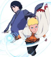 Naruto Uzumaki And Sasuke Uchiha Ilustrasi Karakter Animasi Naruto