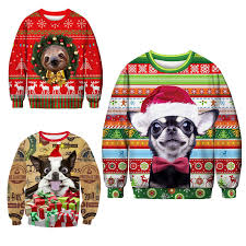 Get it as soon as fri, aug 27. Buy 3d Print Dog Ugly Christmas Sweater Unisex Men Women Holidays Santa Funny Novelty Christmas Round Neck Sweater Cicig