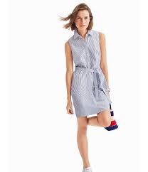 Tommy Hilfiger Seersucker Stripe Sleeveless Shirtdress Sponsored Seersucker Ad Hilfiger Tommy Shirt Dress Fashion Seersucker