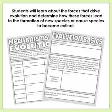 A population is an interbreeding group of individuals of one species another mechanism for evolution is genetic drift, which can occur when a small group of individuals leaves a population and establishes a new one in a. Mechanisms Of Evolution Digital Worksheet Distance Learning Tpt