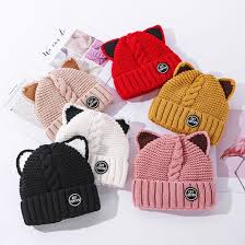 Beanies offer a comfortable feel and make an adorable cold weather complement to sweaters, hoodies, and long sleeves. Autumn And Winter Double Cute Cartoon Cat Ears Hats Knit Beanie For Outdoor China Winter Hats Knit Beanie And Knit Beanie Hat Price Made In China Com