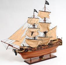 Caribbean Pirate Ship Handcrafted Wooden Model 37 Sailboat Pirate Ship Model Model Ships Caribbean Pirate Ship