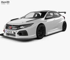 Honda Civic Tcr Hatchback 2018 3d Model From Hum3d Com Mobil Klasik Mobil Klasik