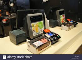 Mcdonald S Cash Register New York City Usa Stock Photo Alamy