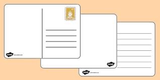 Postcard Writing Template Writing Templates Postcard Template Postcard Template Free