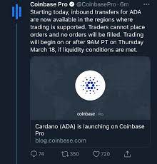 Cardano holders will soon be able to stake tokens securely at coinbase custody. Cardano Has Been Listed On Cb Pro Cardano