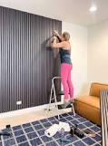 How To Add Wood Slat Panels To A Blank Wall (Step-by-Step)