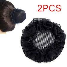 2pc 10 Cm High Quality Women Ballet Dance Skating Snoods Hair Net Bun Cover Black Review Black Hair Bun Hair Nets Cap Hair
