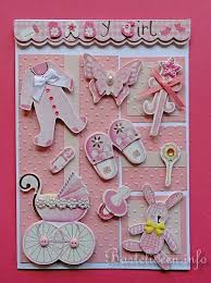 Eine kleine prinzessin wurde geboren? Grusskarte Baby Maedchen D