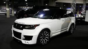 Custom White Range Rover Suv With Forgiato Two Tone Wheels 2018 La Auto Show Youtube
