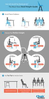 Incorrectly adjusted office chairs and tables lead, in the best case, to back and neck pain and, in the worst case, to permanent back or disc damage. The Perfect Stool Height Guide