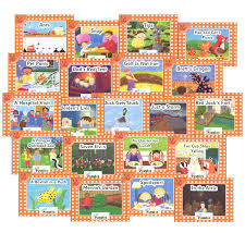A list of resources in our recommended order of the jolly phonics program recommends the teaching of letter sounds and blending techniques before students are running to the correct letter: Jolly Phonics Decodable Readers Level 0 Complete Set 21 Titles Jolly Phonics 9781844145898