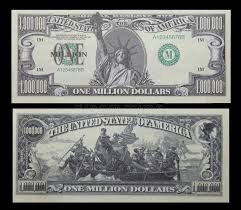 One Million Dollar Bill Money One Million Dollar Bill American Money Fake 1 Mi Aff Bill Money Mil One Million Dollar Bill One Million Dollars Dollar