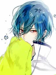 Soooo Bright Person With White Gorgeous Sleep Blue Hair Anime Boy Anime Guy Blue Hair Anime Blue Hair