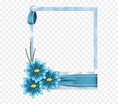 floral blue frame png file download free blue flower border design transparent png vhv floral blue frame png file download