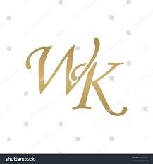 The initals of an indivdual with a first name starting with w and last name starting with an k. Wk Initial Monogram Logo Royalty Free Stock Vector 344213342 Avopix Com