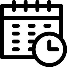Calendar With A Clock Time Tools Free Vector Icons Designed By Simpleicon In 2020 Time Icon Vector Icon Design Calendar Icon