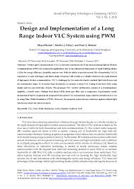 Vlc official support windows, linux, mac, android, ios, chromeos, and much more. Pdf Design And Implementation Of A Long Range Indoor Vlc System Using Pwm Annals Of Emerging Technologies In Computing Aetic And Majed Basha Academia Edu