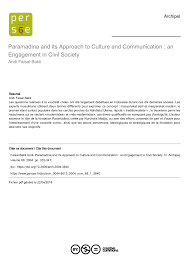 Kalau hanya sekali, itu khilaf dan terpeleset, ujar alissa, sebagaimana dikutip mantrasukabumi.com dari akun twitter @alissawahid pada selasa, 8 desember 2020. Pdf Paramadina And Its Approach To Culture And Communication An Engagement In Civil Society