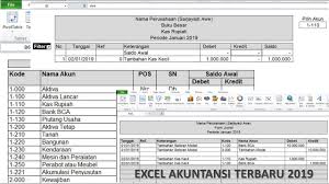 Membuat Aplikasi Excel Akuntansi Terbaru 2019 Part 1 Akun Jurnal Dan Buku Besar Youtube