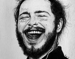 Old drawing i did as an album cover. Post Malone Drawing Postmalone