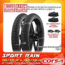Thunder along the kerbs and it sounds as if the world is about to end, while even the more sedate moments are soundtracked by chirruping wastegates, whining. Corsa Tubeless Tyre Sport Rain 110 70 17 130 70 17 Tubes