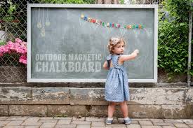 Magnetic boards can be made on a budget and your magnetic drawing board will allow you to keep notes on your board as well as written doodles. Diy Magnetic Outdoor Chalkboard With So Many Uses Brooklyn Limestone