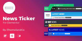 News Ticker For Elementor Stylelib Social Icons New Sticker Plugins