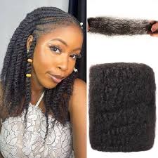 Amazon.com : Afro Kinkys Bulk Human Hair 16 Inch 50g, Natural Black 100%  Kinky Curly Human Hair Bulk for Mini Twist, Braiding Twists, Micro Locs,  Repair Locs, Braids and Dreadlock Extensions(1B#, 16Inch,