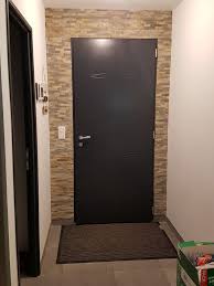 Pierre Parement Avec Porte Alu Moderne Ral7016 Idees Pour La Maison Porte Alu Portes