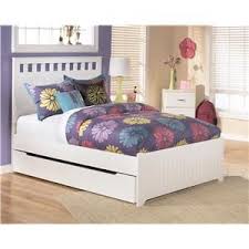 Ashley Signature Design Leo Full Bed With Storage Trundle Rooms And Rest Platform Or Low Profile Bed Mankat White Panel Beds Bedroom Panel Ashley Furniture