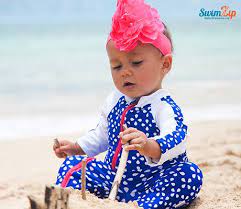Baby One Piece Sun Suits Baby Sun Protection Clothing Baby Girl Swimsuit Rash Guard Swimwear