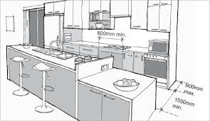 Residential Building Regular Room Dimensions And Appropriate Placements Medidas De Cocina Planos De Cocinas Diseno De Cocina