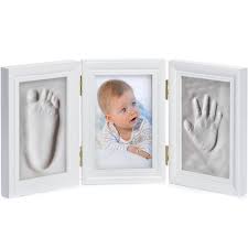 Wenn ich was schlechtes über den bilderrahmen sagen müsste: Baby Gipsabdrucke Set Bilderrahmen Fur Kinder Abdrucke Fotos